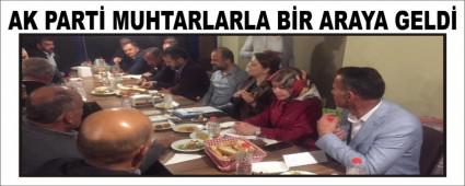 AK PART MUHTARLARLA BR ARAYA GELD