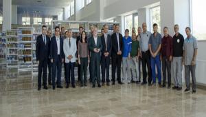 Rektr Aliarl, Yeni Ktphane Binasnda ncelemelerde Bulundu