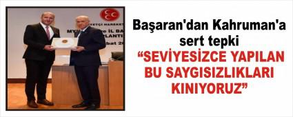 Baaran\'dan Kahruman\'a sert tepki