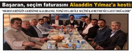 Baaran, seim faturasn Alaaddin Ylmaz\'a kesti