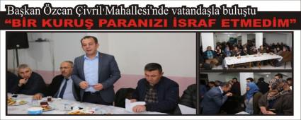 Bakan zcan ivril Mahallesi\'nde vatandala bulutu