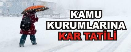 KAMU KURUMLARINA KAR TATL