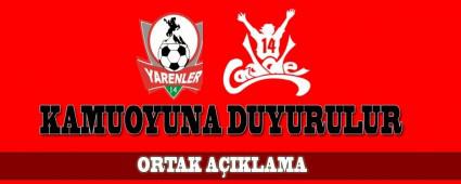 Boluspor\'u taraftarndan ortak aklama