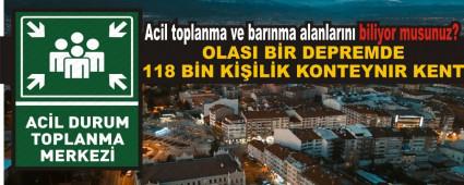 Acil toplanma ve barnma alanlarn biliyor musunuz?