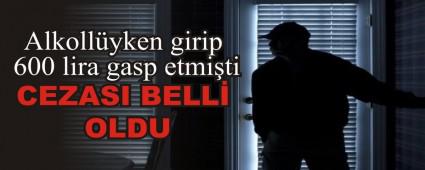 Alkollyken girip 600 lira gasp etmiti