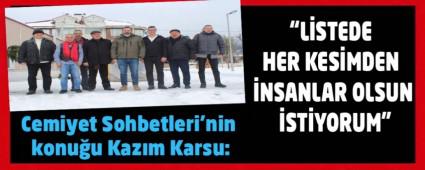 Cemiyet Sohbetleri\'nin konuu Kazm Karsu