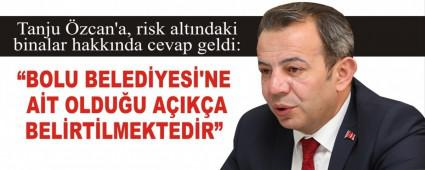 Tanju zcan\'a, risk altndaki binalar hakknda cevap geldi