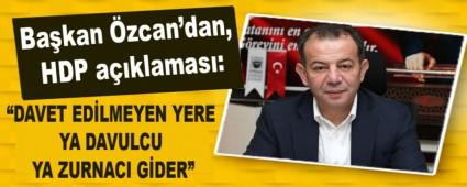 Bakan zcan\'dan, HDP aklamas