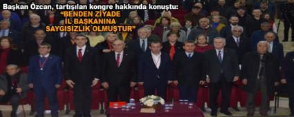 Bakan zcan, tartlan kongre hakknda konutu