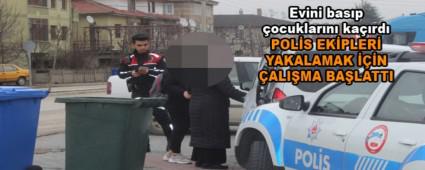 Einin evini bast ve ocuklarn kard