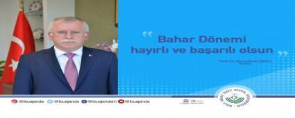 REKTR ALARLI\'DAN BAHAR DNEM MESAJI