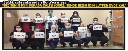 Salk alanlarndan Bolu\'ya mesaj