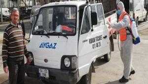 Belediye, aralar cretsiz dezenfekte etti