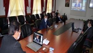 Vali mit, Kaymakamlarla Video Konferansla Toplant Yapt
