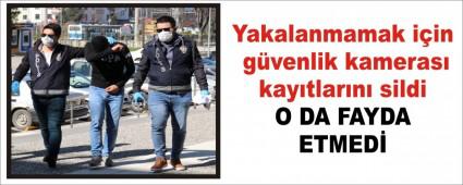 Yakalanmamak iin gvenlik kameras kaytlarn sildi