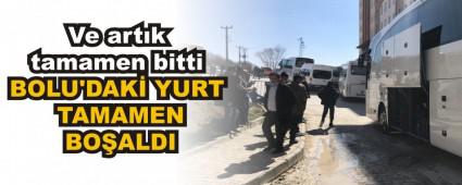 BOLU\'DAK YURT TAMAMEN BOALDI