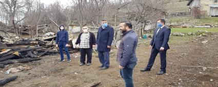 Yangn mahallini yerinde inceledi