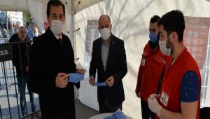 Vali mit, Pazar Yerinde Korona virs Tedbirlerini Denetledi