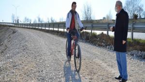 BAB Kampsnde Bisiklet Yolu almalar Balad