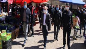 Bakan Allar ve Kaymakam nsal incelemelerde bulundu