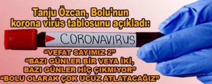 Tanju zcan, Bolu\'nun korona virs tablosunu aklad: