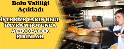 TE SZE YAKIN OLAN VE BAYRAM BOYUNCA AIK OLACAK FIRINLAR