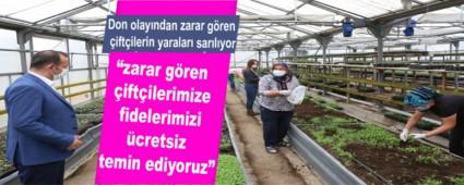 Don olayndan zarar gren iftilerin yaralar sarlyor