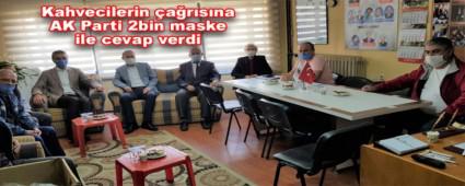Kahvecilerin arsna AK Parti 2bin maske ile cevap verdi
