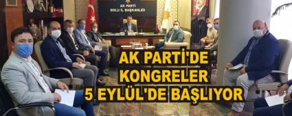 AK PART\'DE KONGRELER 5 EYLL\'DE BALIYOR