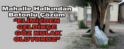 Mahalle Halkndan Betonlu zm