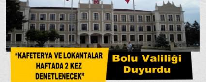 KAFETERYA VE LOKANTALAR HAFTADA 2 KEZ DENETLENECEK