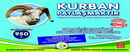 KURBAN BAILARI BOLU BELEDYES ARACILIIYLA GEREK HTYA SAHPLERNE ULATIRILACAK