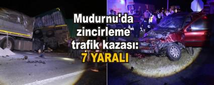 Mudurnu\'da zincirleme trafik kazas: 7 YARALI
