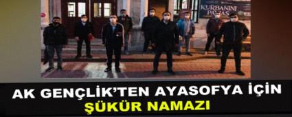 AK GENLK\'TEN AYASOFYA N KR NAMAZI
