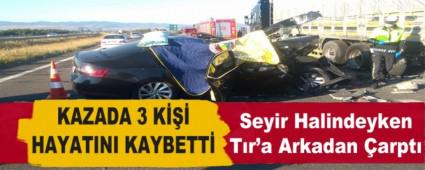 Seyir Halindeyken Tr\'a arkadan arpt