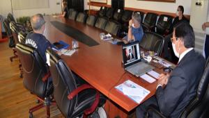 VAL MT, KAYMAKAMLARLA VDEO KONFERANS SSTEM ZERNDEN TOPLANTI YAPTI