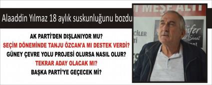 Alaaddin Ylmaz 18 aylk suskunluunu bozdu