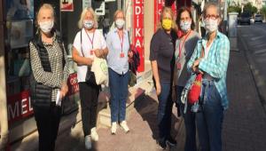 CHP KADIN KOLLARI ESNAFI ZYARET ETT