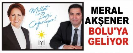 MERAL AKENER BOLU\'YA GELYOR