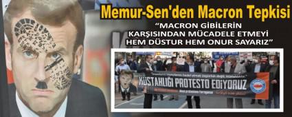 Memur-Sen\'den Macron Tepkisi