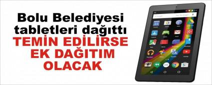 Bolu Belediyesi tabletleri datt