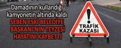 Damadnn kulland kamyonetin altnda kald