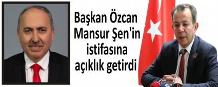 Bakan zcan Mansur en\'in istifasna aklk getirdi
