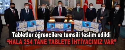 Tabletler rencilere temsili teslim edildi