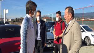 Bakan zcan, Bolusporlu futbolculara moral alad