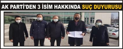 AK PART\'DEN 3 SM HAKKINDA SU DUYURUSU