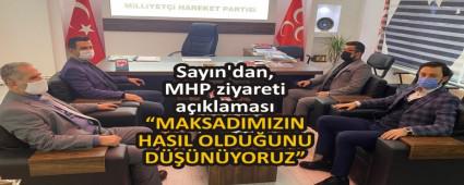 Sayn\'dan, MHP ziyareti aklamas