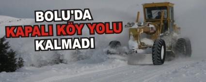 BOLU\'DA KAPALI KY YOLU KALMADI  