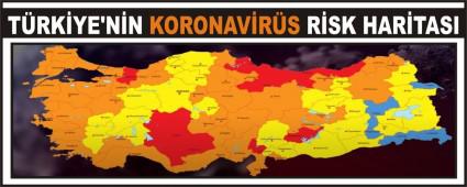 TRKYE\'NN KORONAVRS RSK HARTASI