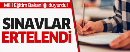 SINAVLAR ERTELEND